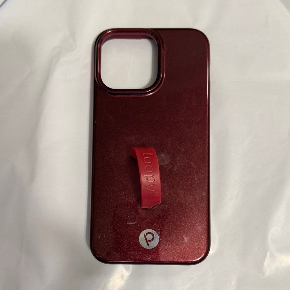 Loopy Case Burgundy Phone Case IPhone 15 Pro Max